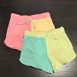 Old Navy Kids Colorblock Shorts - Pink, Yellow, Green, Blue